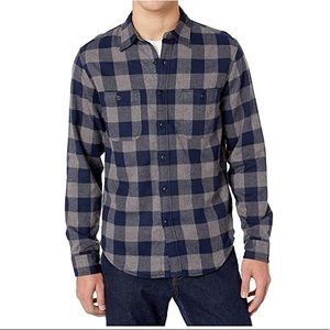 J CREW Tall midweight flannel buffalo grey navy
